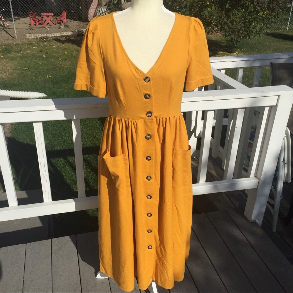 Avenue Zoe Cotton/Linen Dress. size M
